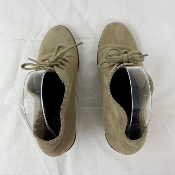 J. Crew Suede Wedge Ankle Boots- Size 8 - Picture 6 of 14